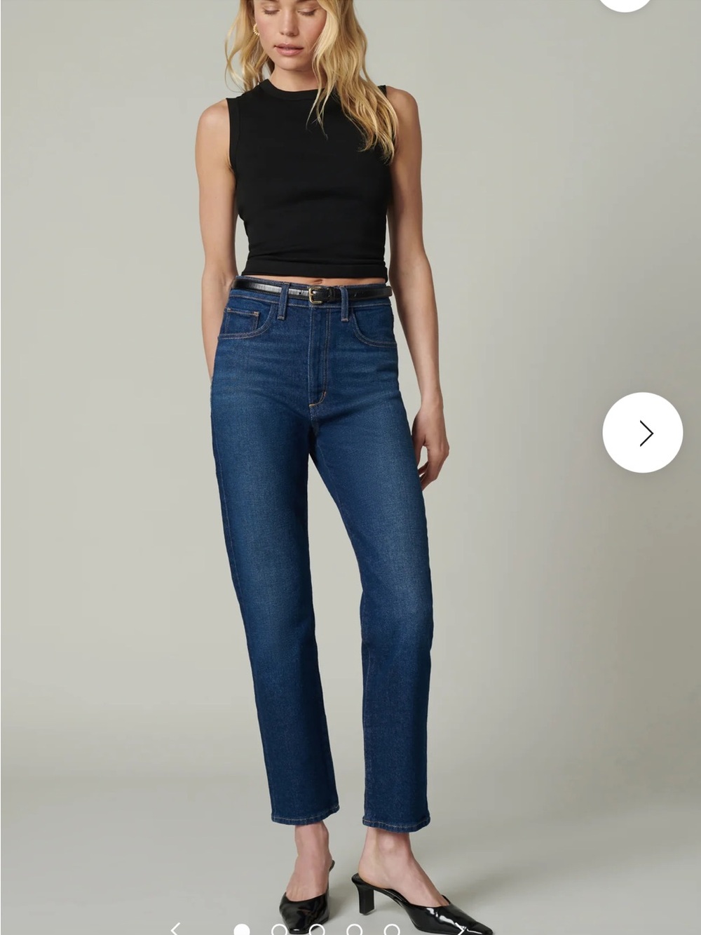 💙Joe's Jeans “The OG” high rise Dark Indigo Straight Slim Ankle Stretch Jeans💙